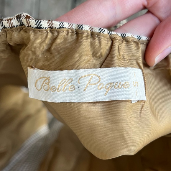 Belle Poque Wm’s Waistcoat Plaid Button Halter Vest Sz S - Picture 3 of 11